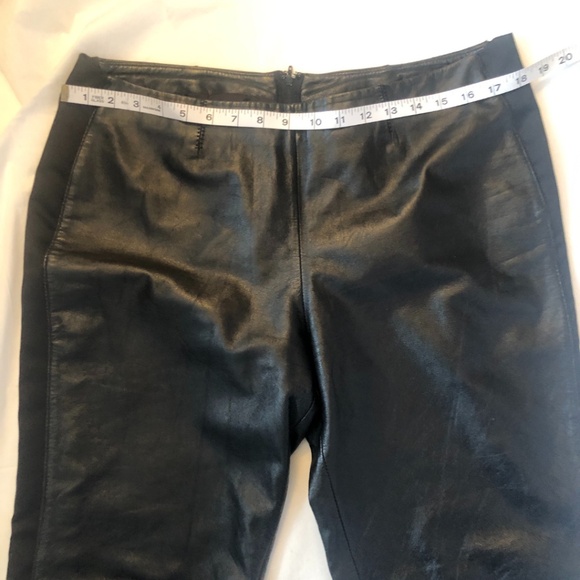 DANIER Leather Black Buttery Leather Pants Lined, Size 8 - Picture 9 of 13